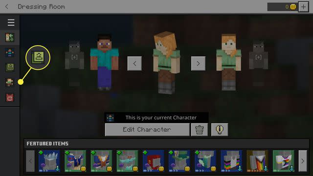 Free Shape: Choose Skins in Minecraft Marketplace