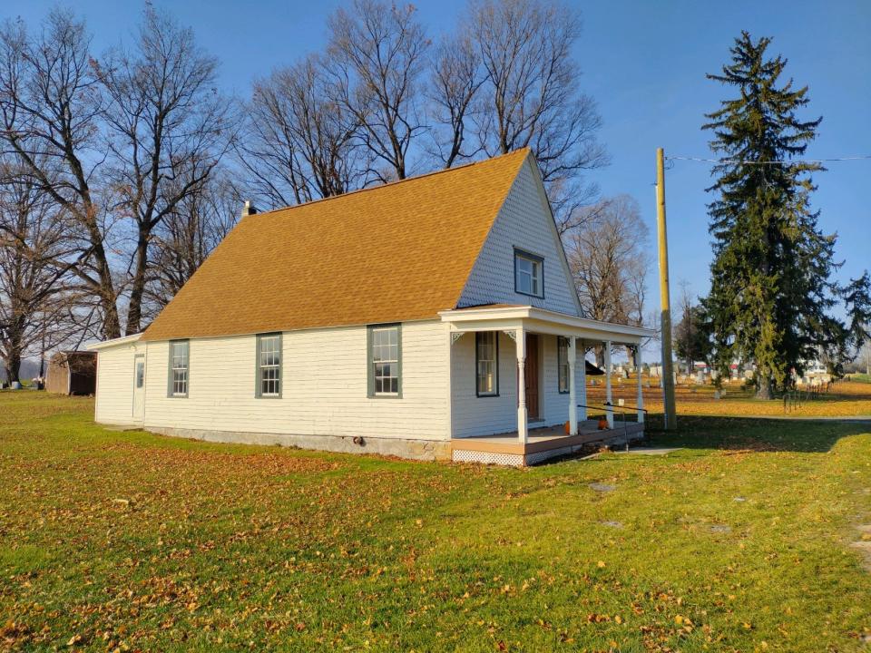 The chapel at the South Farmington Friends Cemetery is now included, along with the cemetery and nearby Meetinghouse Park, in a South Farmington Historic District. Someday soon, the chapel will be available for public use.