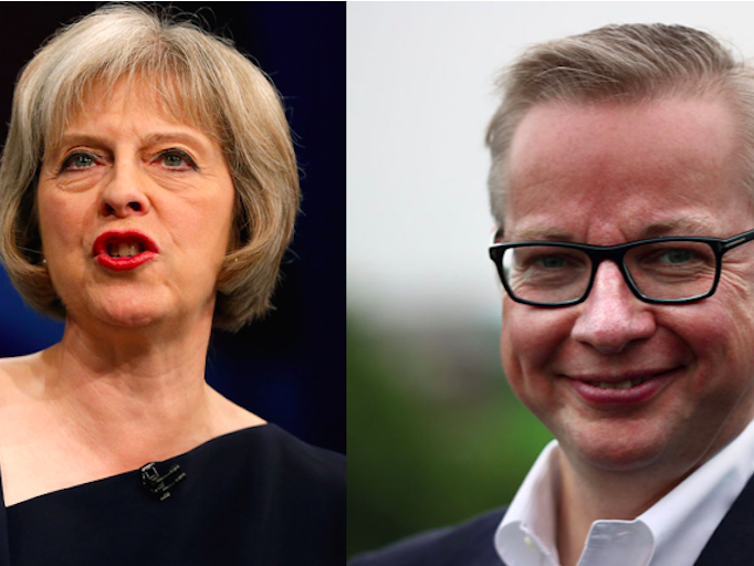 Theresa May Michael Gove