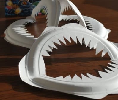 Paper Plate Shark Jaws