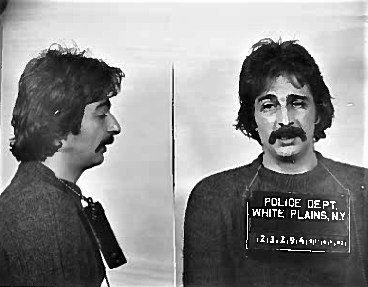 Mug shot of George Bratsenis by White Plains, New York police from the 1980s.