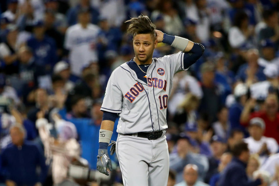 Yuri Gurriel heard quite a few boos from Dodgers fans in Game 6. (Getty Images)