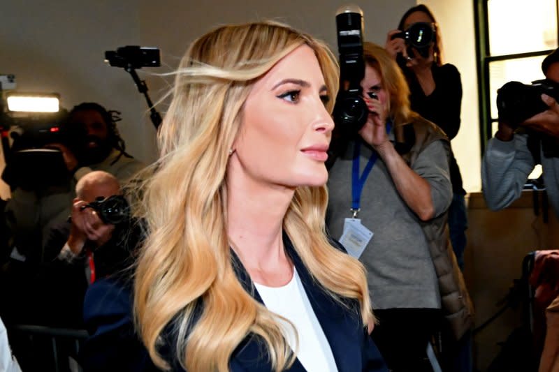 Under questioning by the New York attorney general's office lawyer Louis Solomon, Ivanka Trump admitted she was paid a profit from the Trump Organization 2022 sale of the Old Post Office Building in Washington. Photo by Louis Lanzano/UPI