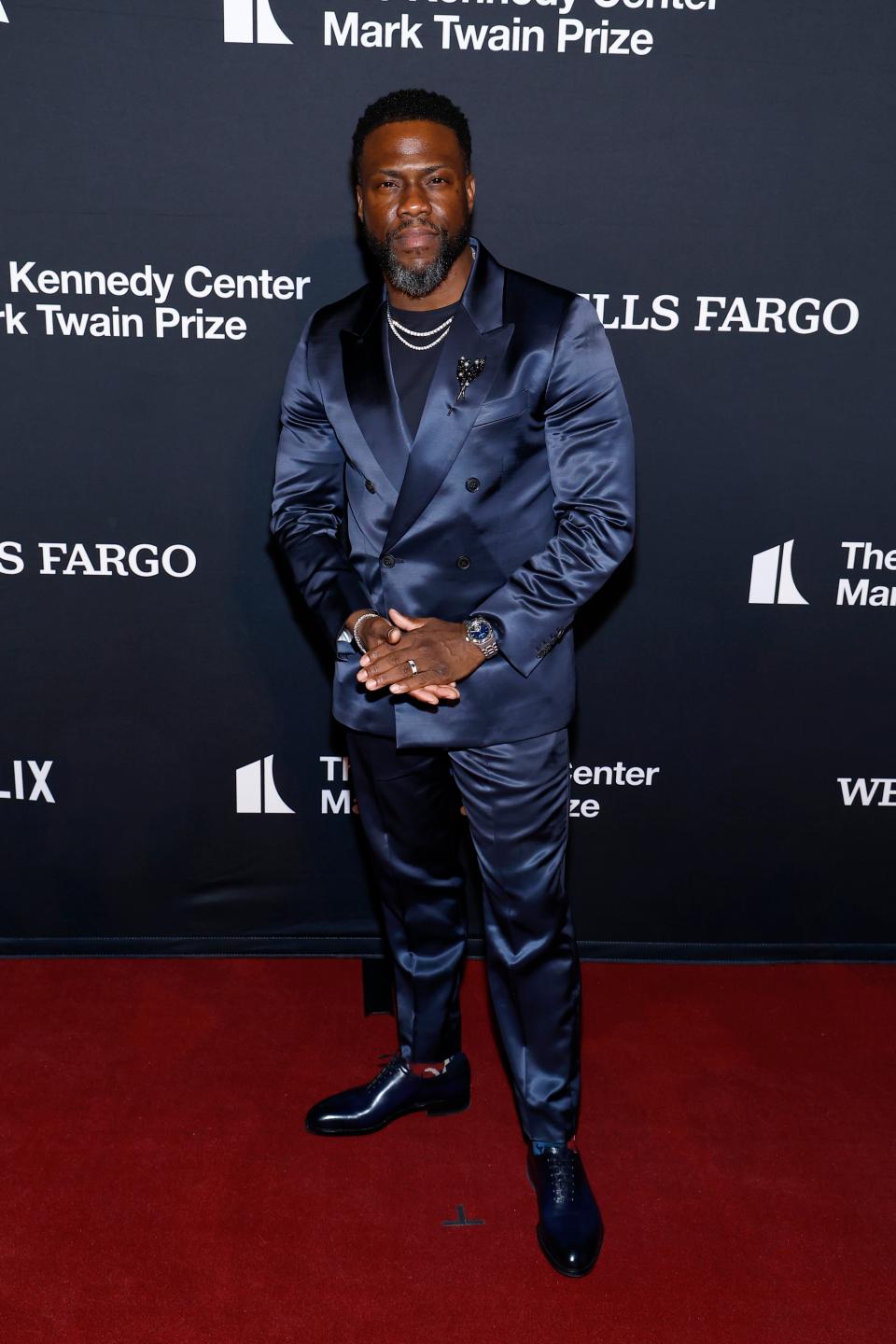 Kevin Hart attends the 25th Annual Mark Twain Prize For American Humor at The Kennedy Center on March 24, 2024 in Washington, D.C.