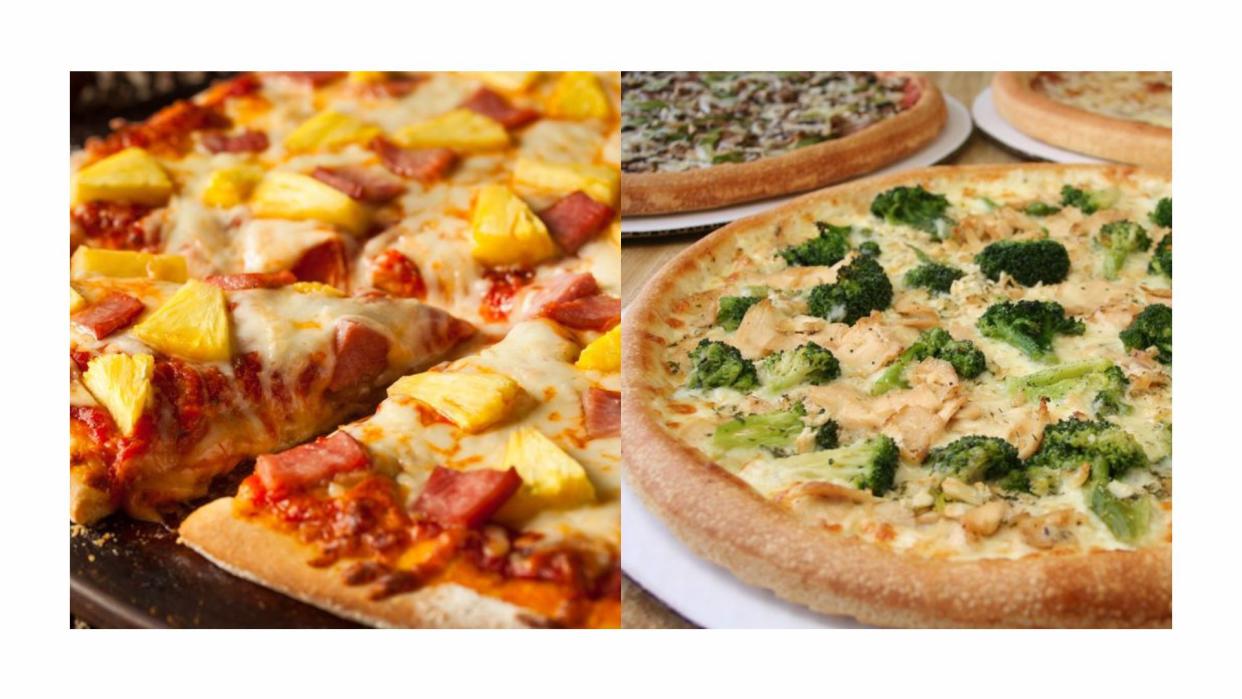 Worst pizza toppings, including pineapple and broccoli
