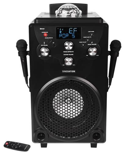 Singsation Karaoke Party System with Microphones. (Image via Best Buy)