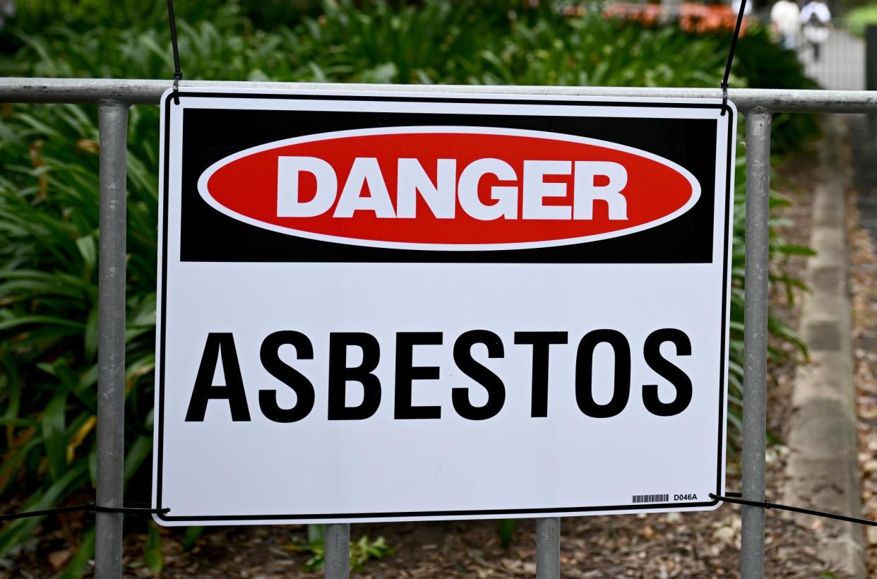 <span>A small amount of asbestos was discovered in contaminated soil at the NuGrow waste facility in Ipswich, sparking an investigation. </span><span>Photograph: Dan Himbrechts/EPA</span>