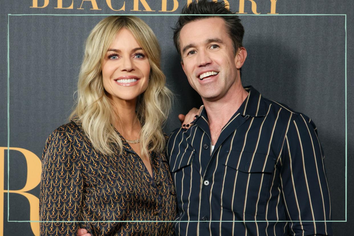  Rob McElhenney and his wife Kaitlin Olson on red carpet 