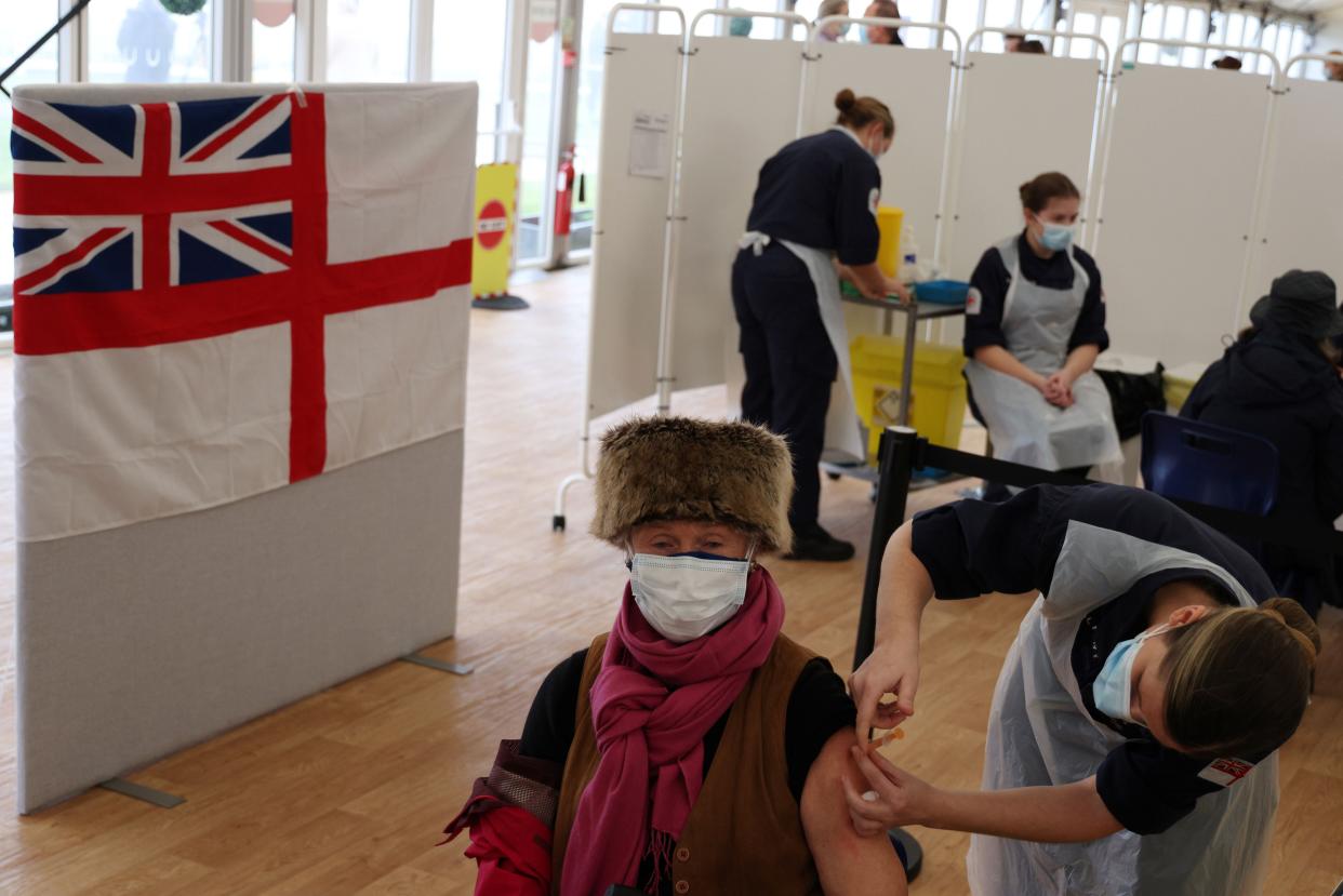 Patients in Bath have had inoculations but many in Kent have not yet received appointments (AFP via Getty Images)