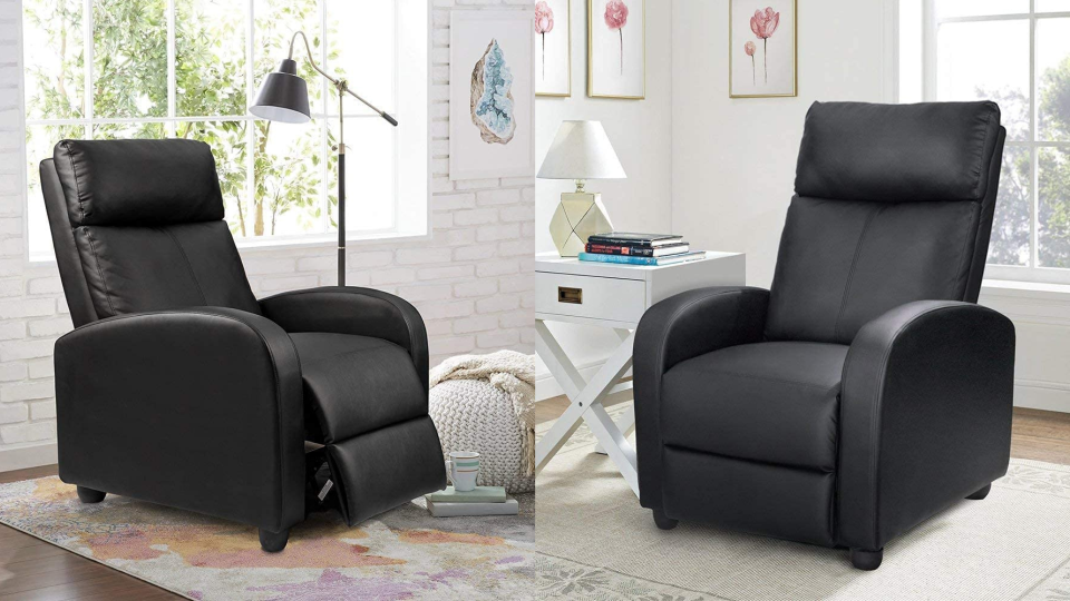 The perfect sleek recliner for naps, lounging, and more.
