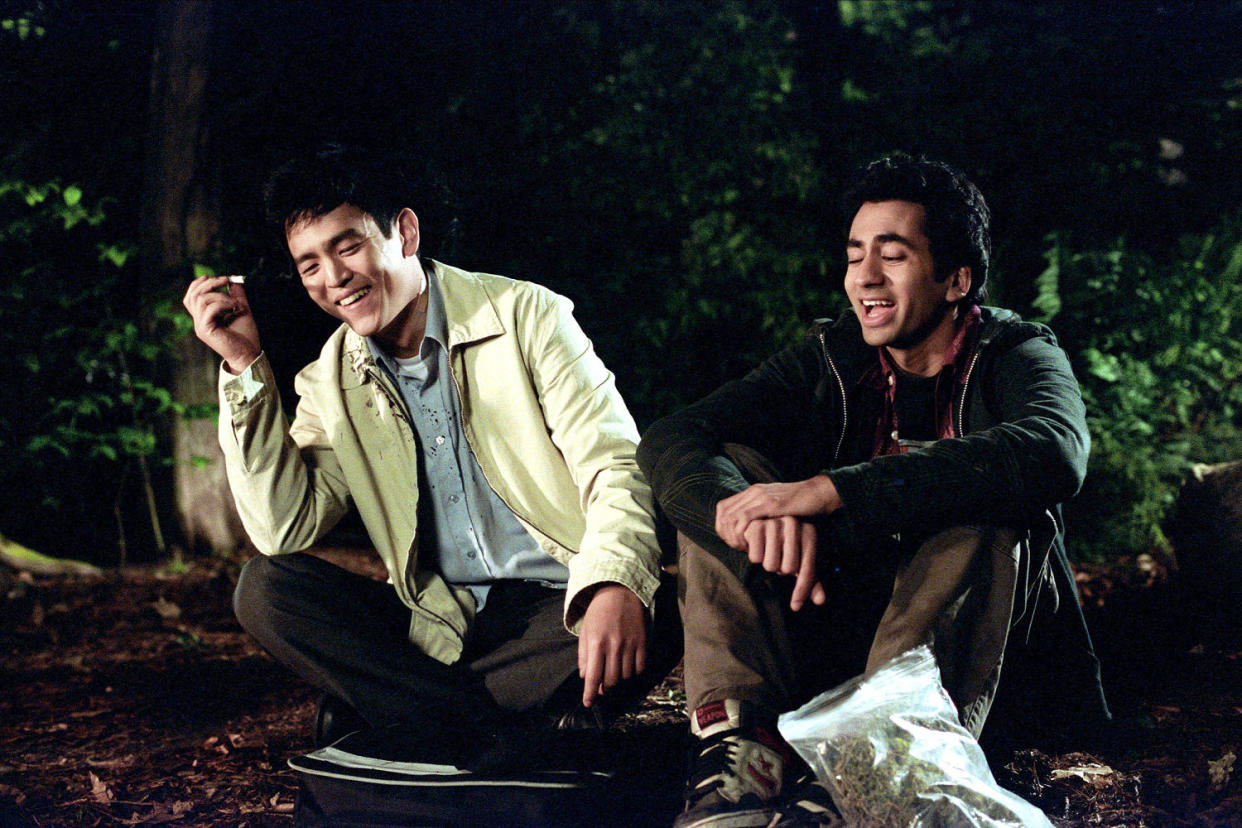pot smokers comedy movie still Harold and Kumar Go To White Castle, 2004 (Maximum Film / Alamy )