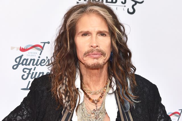 <p>Theo Wargo/Getty</p> Steven Tyler at his 2016 Janie's Fund Benefit collaboration with Youth Villages.