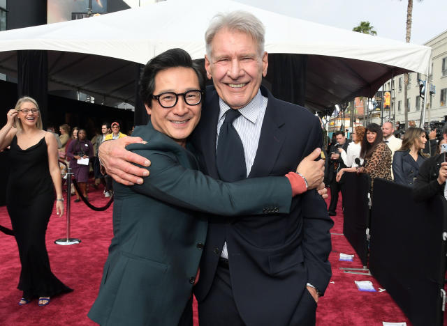 Harrison Ford has the sweetest reaction to Ke Huy Quan surprising