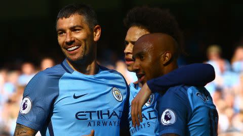 Aleksandr Kolarov Leroy Sane Fabian Delph Manchester City