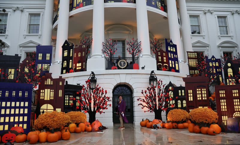 U.S. President Biden and first lady Jill Biden hold Halloween event at White House in Washington