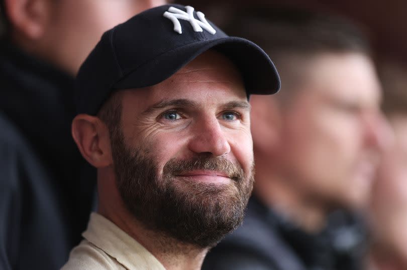 Juan Mata watches on during the UEFA Women's Euro 2022 Semi Final match between England and Sweden