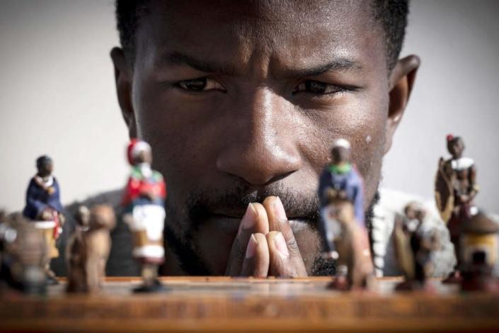 Central African Republic&#39;s computer engineer, Teddy Kossoko, founder and CEO at Masseka Game Studio &amp; Gara, poses during a photo session on March 1, 2022 in Toulouse, southwestern France. &quot;For me, the future of this industry, and not only this industry, is in Africa -- it&#39;s the new El Dorado,&quot; he said. &quot;Centuries ago there was a gold rush in America. Today, I believe this gold rush is happening here on the African continent, and we (Africans) have to be first&quot;.