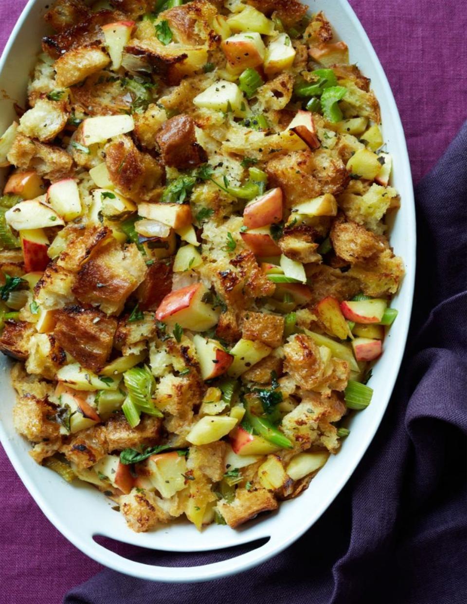 Caramelized Onion Stuffing with Apples and Sage