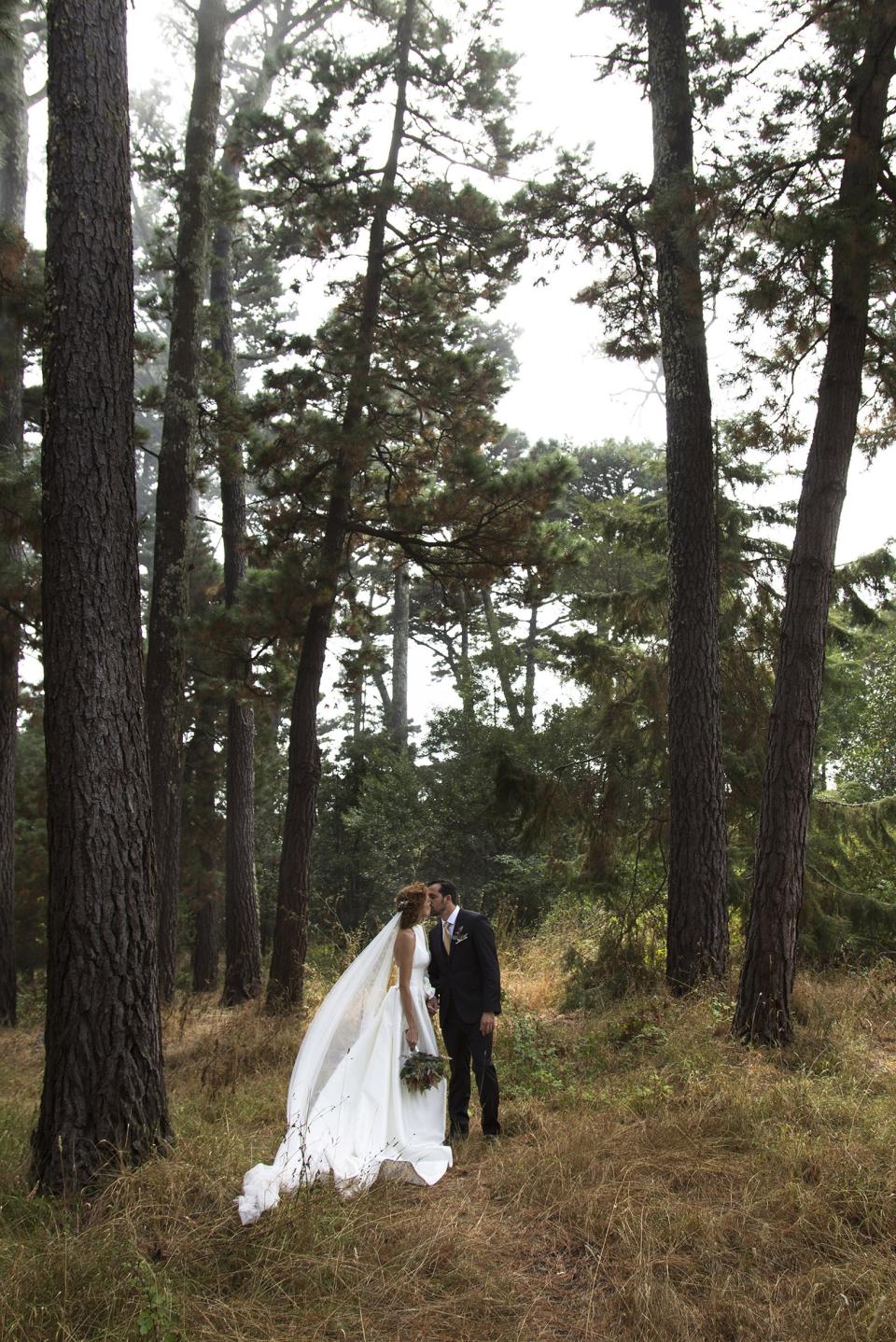 La española contrajo matrimonio con José Manuel Villalba el pasado sábado en un bucólico escenario, el Parador de Baiona, en Pontevedra. (Foto: AIRE)