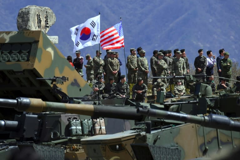 Washington has some 28,000 troops deployed in South Korea but hopes for China's cooperation to rein in the North's nuclear ambitions