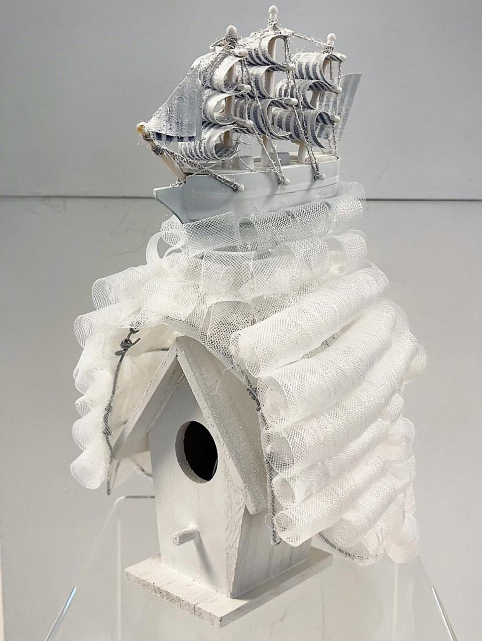 To celebrate Pride month and National Coming Out Day on Oct. 11, Location Gallery asked LGBTQIA+ artists from Savannah to contribute birdhouses to their Love Shax exhibition. This birdhouse was designed by Lynn Bowling.