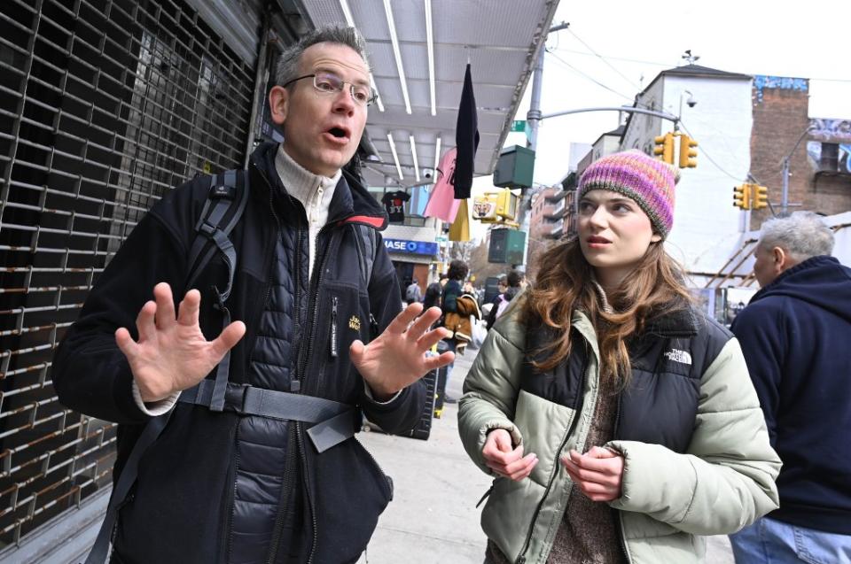 German tourists Mark Hochtrigt, 53, and his daughter, Charlotte, 23, were not seduced by the Canal Street salespitches. “It’s not original, it’s fake,” the dad, a doctor, said. “When you get home, you try it and you test it and it will not work,” he predicted. Helayne Seidman