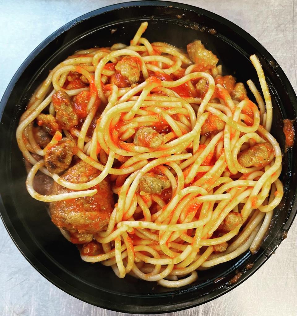 Spaghetti and meatballs from Endless Pastabilities, LLC