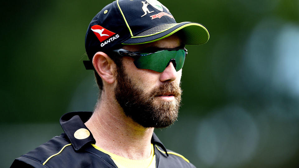 Pictured here, Aussie batsman Glenn Maxwell during a training session.