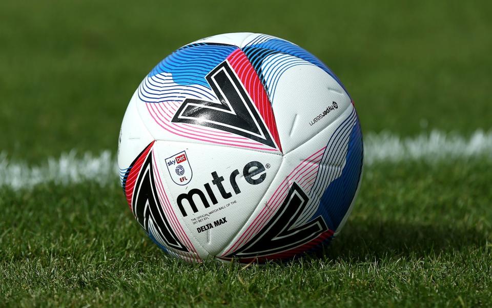  detailed view of the 2020/2021 official EFL match ball is seen during the Sky Bet League One match between Accrington Stanley and Peterborough United at The Crown Ground on September 12, 2020 - Getty Images/Lewis Storey 