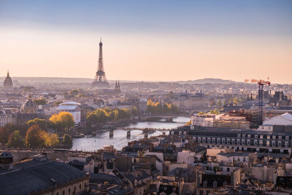 A gorgeous view from the top of St Jacques Tower, which is at the very center of the city