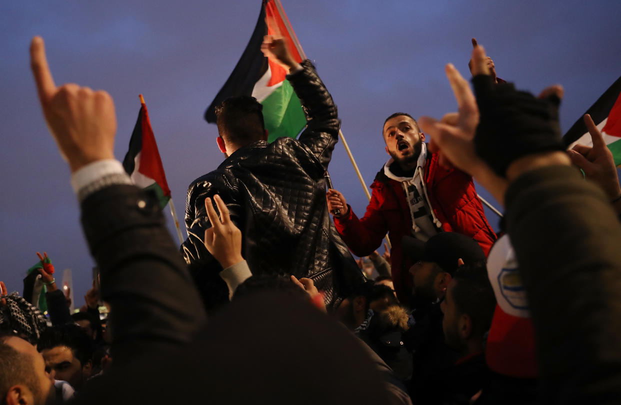 Israelfeindlicher Protest in Berlin (Bild: Reuters)