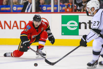 Mark Giordano does it all at both ends of the ice for the Flames. (USA Today)