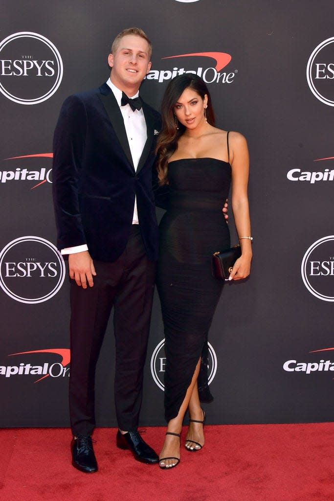 Jarden Goff and Christen Harper on July 10, 2019, in Los Angeles, California.