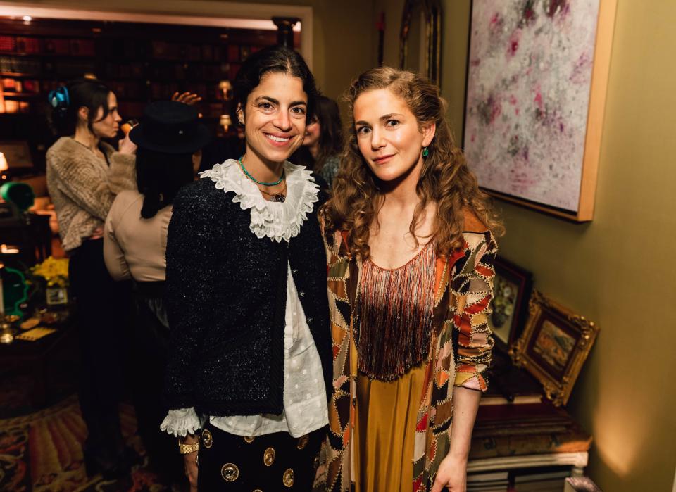 Leandra Medine Cohen and Claire Olshan