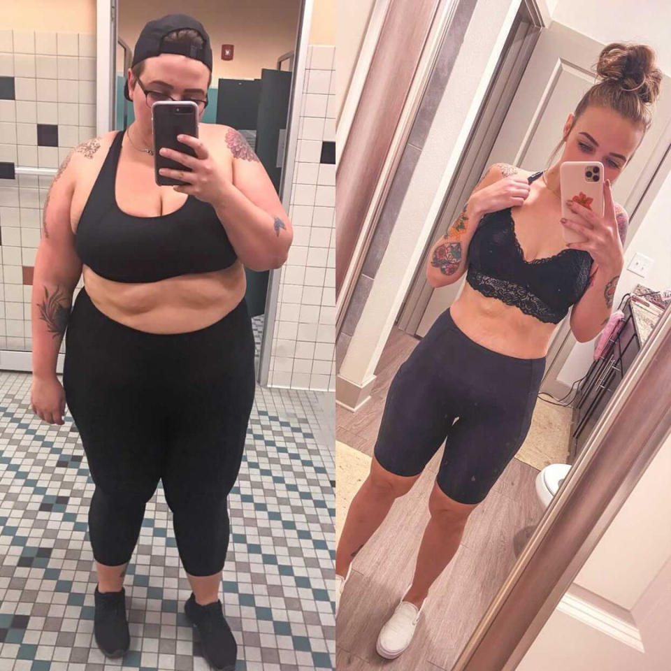 weight loss transformation before and after