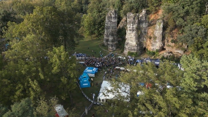 Grindstone Trail Running Festival by UTMB took place in idyllic Virginia’s Natural Chimneys Park. Photo: Grindstone Trail Running Festival by UTMB