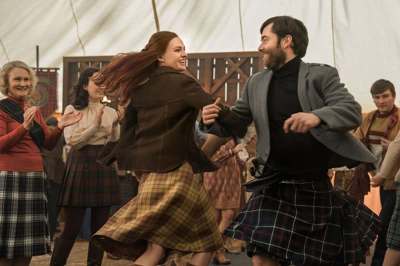 Richard Rankin actually sang in the Scottish festival scene.