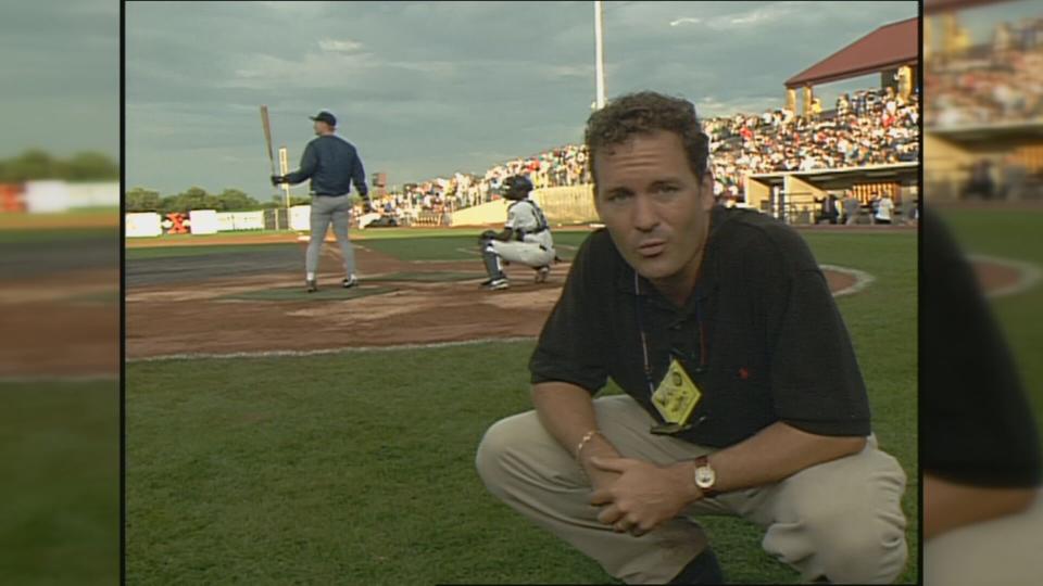 KIRO 7's Gary Horcher reporting from the impromptu home run derby.