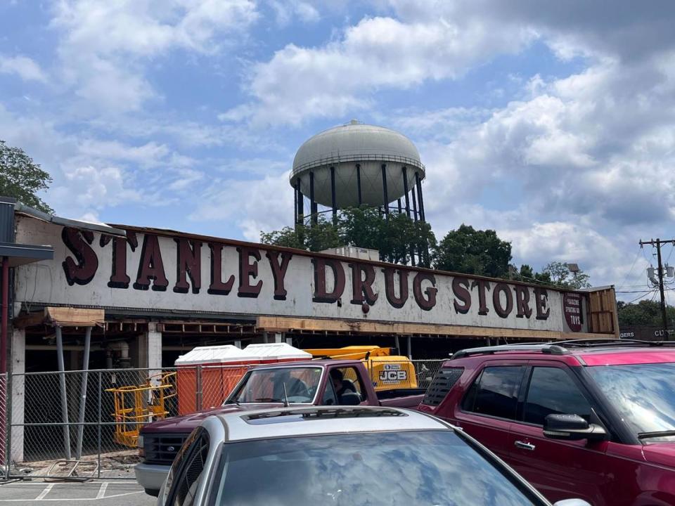 The Stanley Drug Store sign was unearthed last summer when a former Dollar General store at 7th Street and Pecan Avenue underwent renovations.