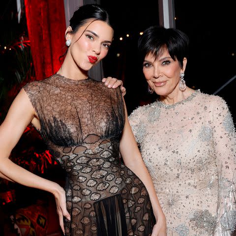 <p>Stefanie Keenan/VF24/WireImage</p> Kendall Jenner and Kris Jenner attend the 2024 Vanity Fair Oscar Party Hosted By Radhika Jones at Wallis Annenberg