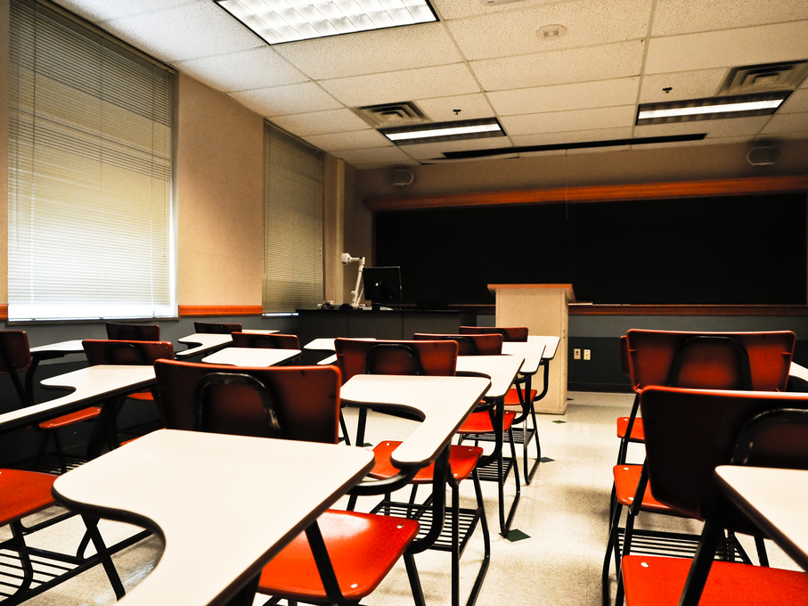 Empty classroom