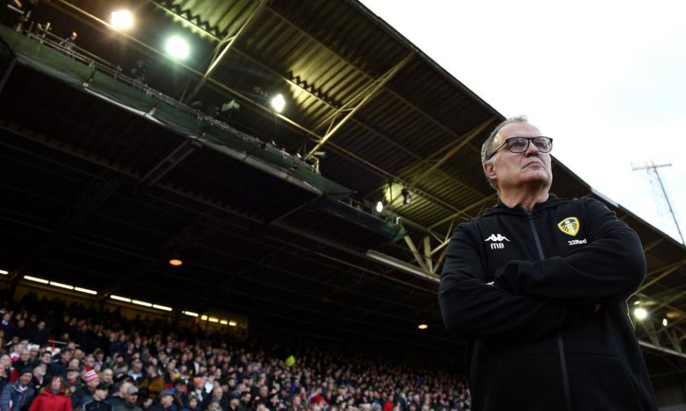 Marcelo Bielsa surveys the scene.