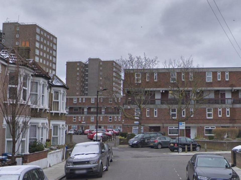 Ethnard Road in Peckham: Google Maps