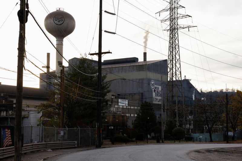FILE PHOTO: The general view of U.S. Steel Edgar Thompson Works in Braddock, Pennsylvania