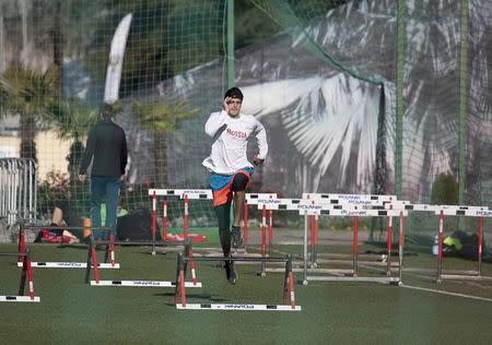 Russia's national team athletes conduct training at their ground in Sochi, Russia, November 14, 2015. REUTERS/Kazbek Basayev