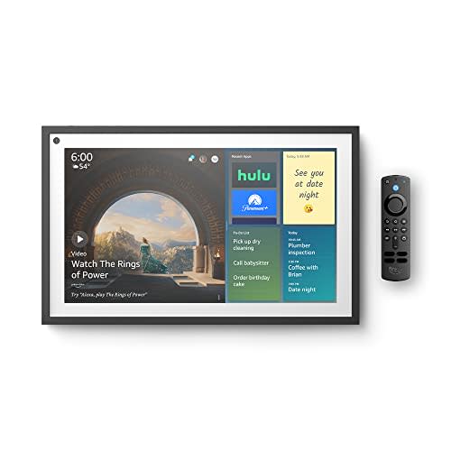 2 Echo Show 10 HD Smart Displays with Motion and Alexa - Charcoal  (3rd Generation)