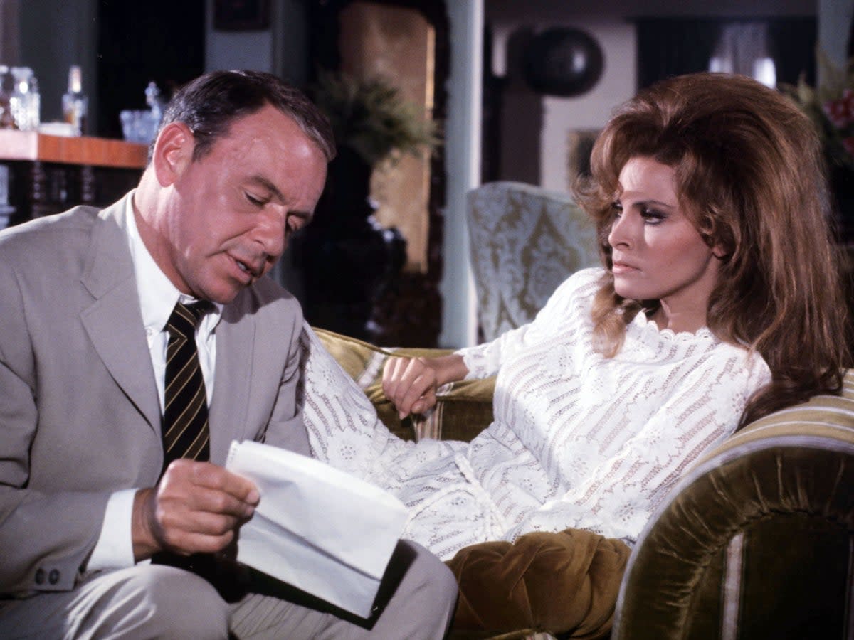 Frank Sinatra and Raquel Welch in ‘Lady in Cement’ (20th Century Fox/Kobal/Shutterstock)