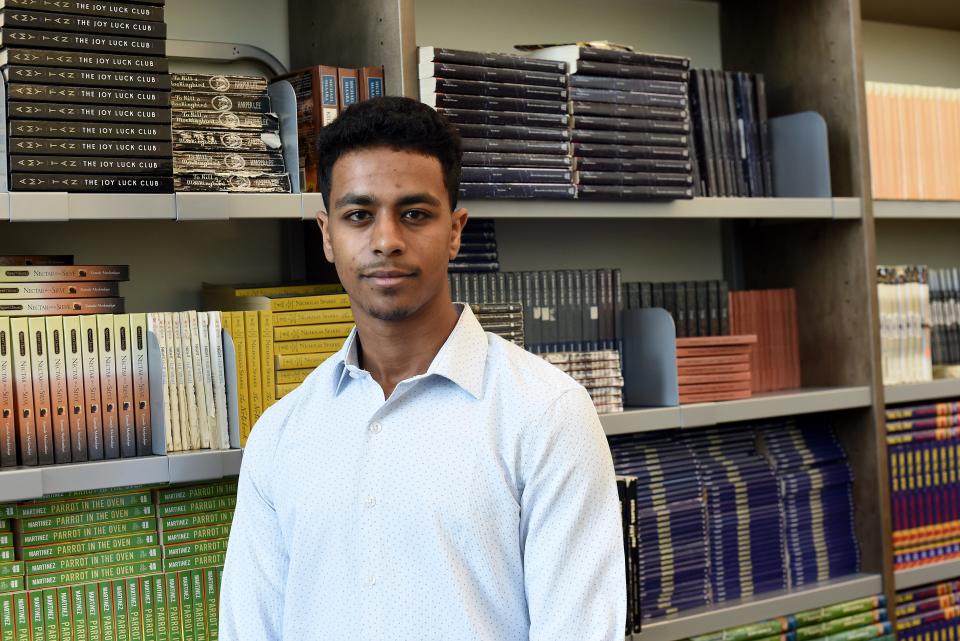 Licking Heights graduating senior Mohamed Ahmed is part of the class of 2022. Ahmed is getting his high school diploma and an associates degree in the same academic year as well as being near completing a bachelors.