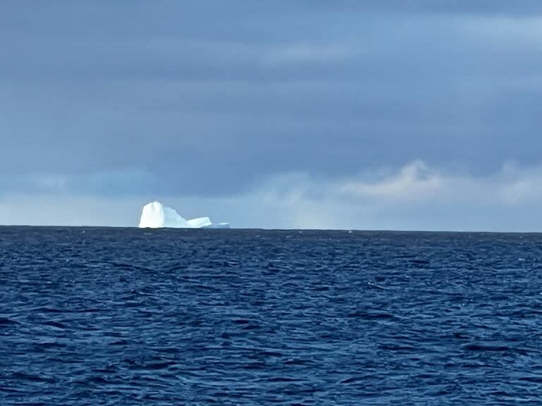 Un buque pesquero alertó sobre la presencia del iceberg