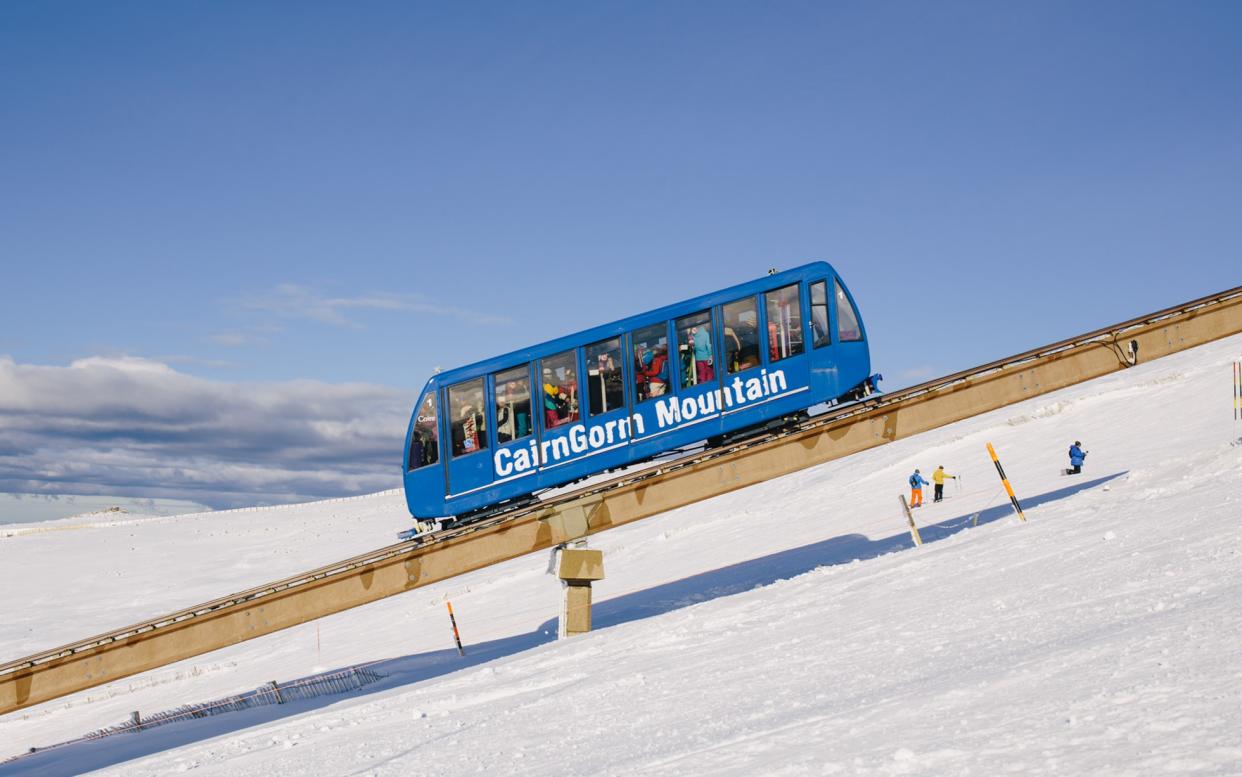 The funicular on Cairngorm Mountain has been shut since October